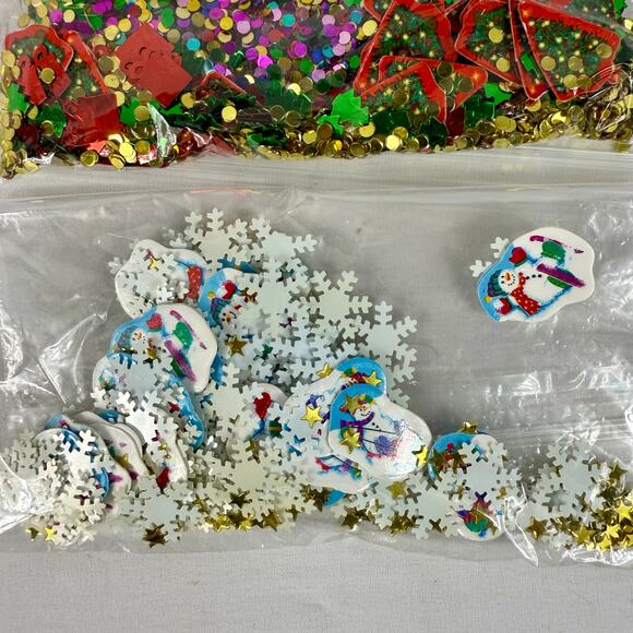 Peacock Papers Christmas Confetti Party Supplies NOS Vintage - Picture 7 of 7